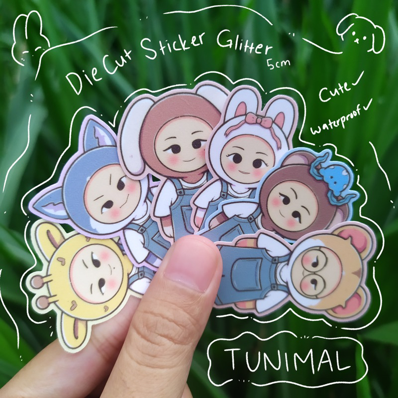 

Tunimal DieCut Sticker Glitter