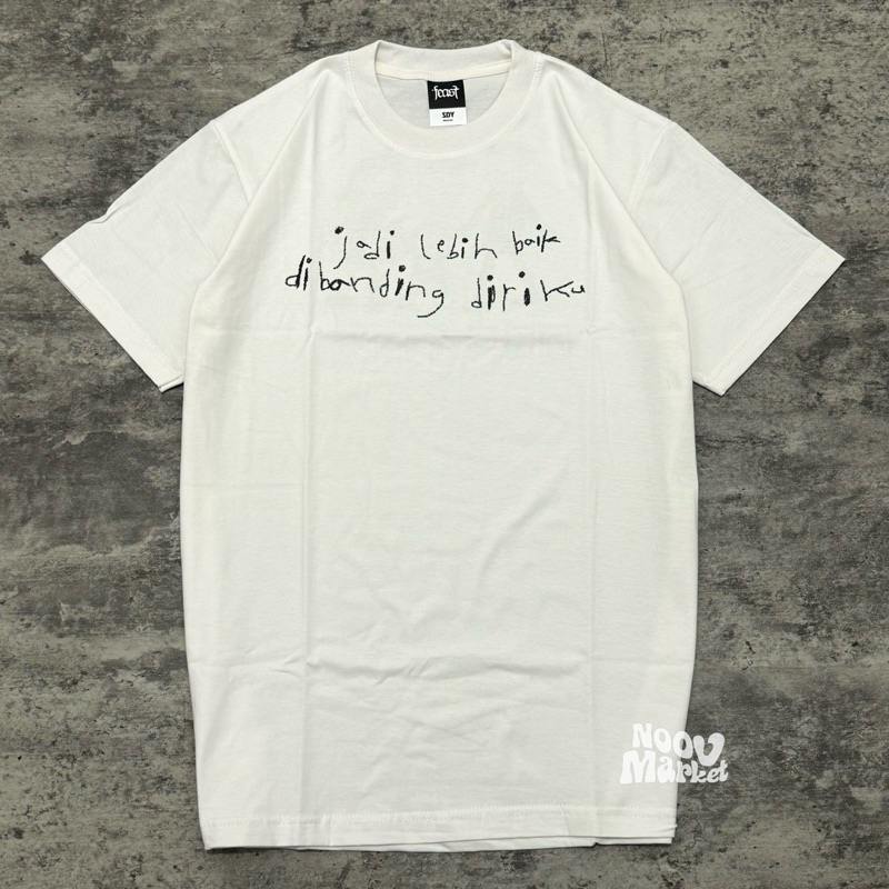 noov music merch .Feast - Nina Tshirt - White | Official Merchandise Kaos Pria