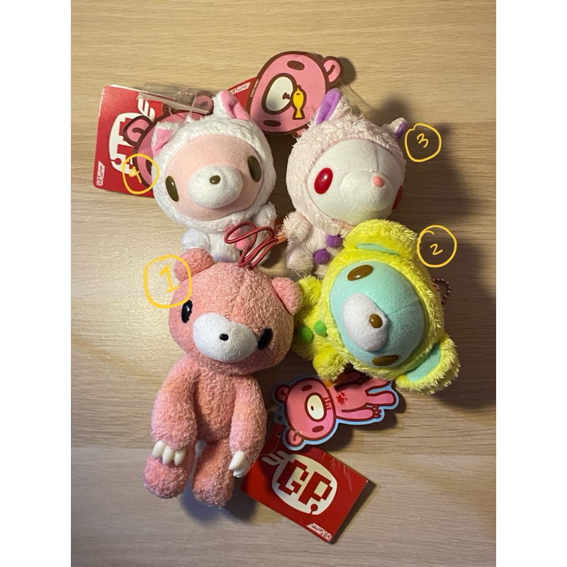 Gloomy keychain, gloomy plushie, gloomy bear, gloomy pink panther, Chax gp taito, gantungan gloomy