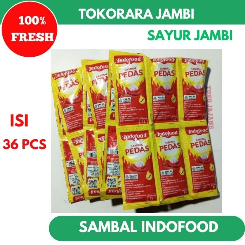 

indofood saos sambal pedas sachet @8grx36s-tokorara.jambi