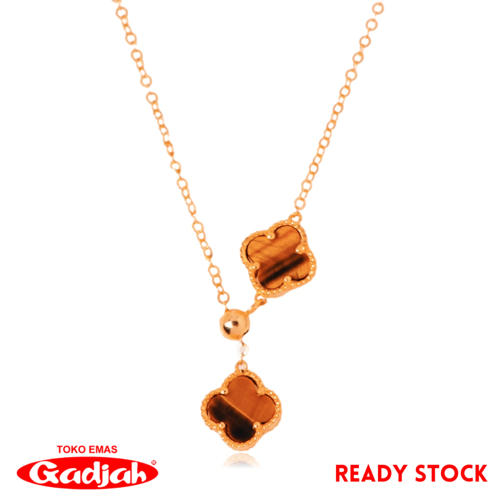 Kalung Emas New Fancy Serut VC 2 Daun - Toko Emas Gadjah