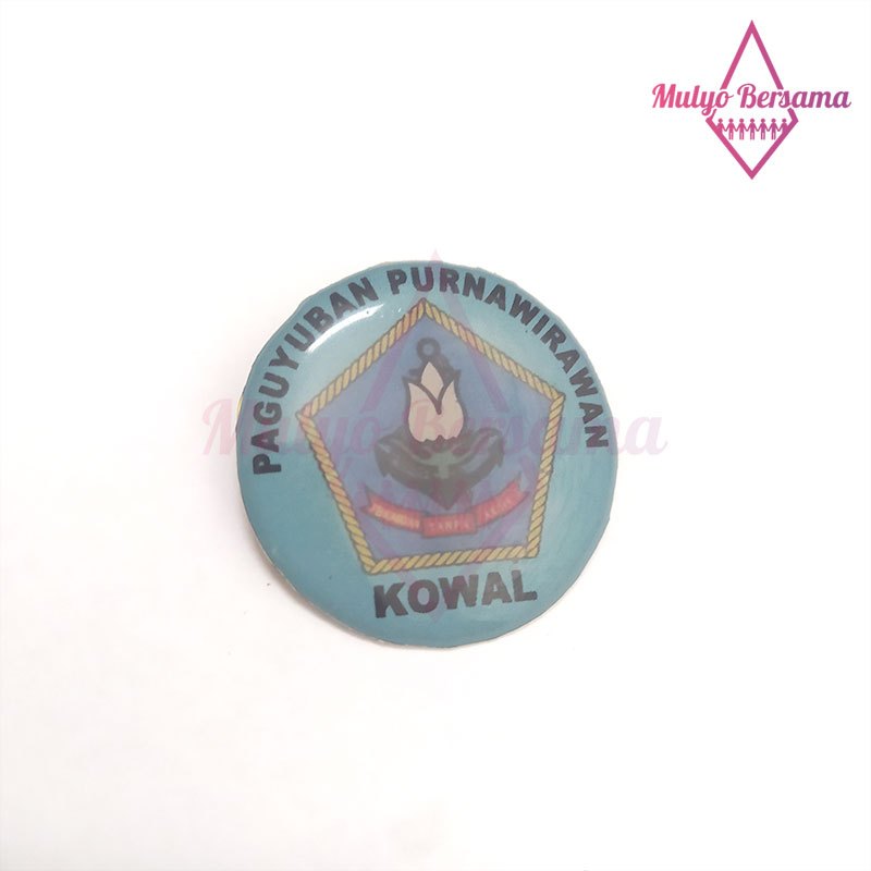Pin Logo Paguyuban Purnawirawan Model Bulat Bros Paguyuban Purnawirawan Kowal - Mulyo Bersama