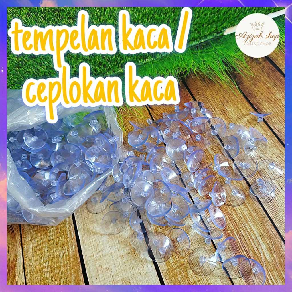 TEMPELAN KACA MURAH/KOP KACA/CEPLOKAN KACA 10 PCS