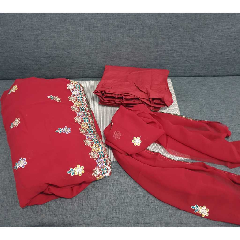 New Kain Sari India Set 3pc PRELOVED NO MINUS