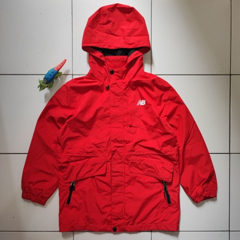 Jaket Outdoor Parka Anak NB New Balance Big Logo Original 100% Branded Second Preloved Sporty Gunung