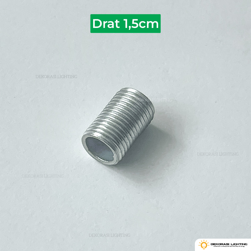 Besi drat as pipa 8mm panjang  1,5cm 2cm 2,5cm 3.5cm SPAREPART (bisa custom)