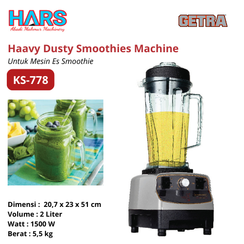 Blender Smoothies KS-778 Getra / Heavy Dusty Smoothies Machine 2 Liter