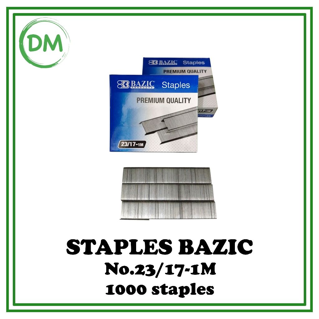

BAZIC STAPLES NO. 23/17 - 1M ISI STAPLER