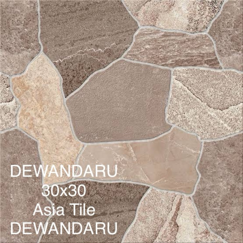 KERAMIK OSLO BROWN MINIMALIS 30x30 KERAMIK DINDING ASIA TILE KERAMIK MOTIF KASAR