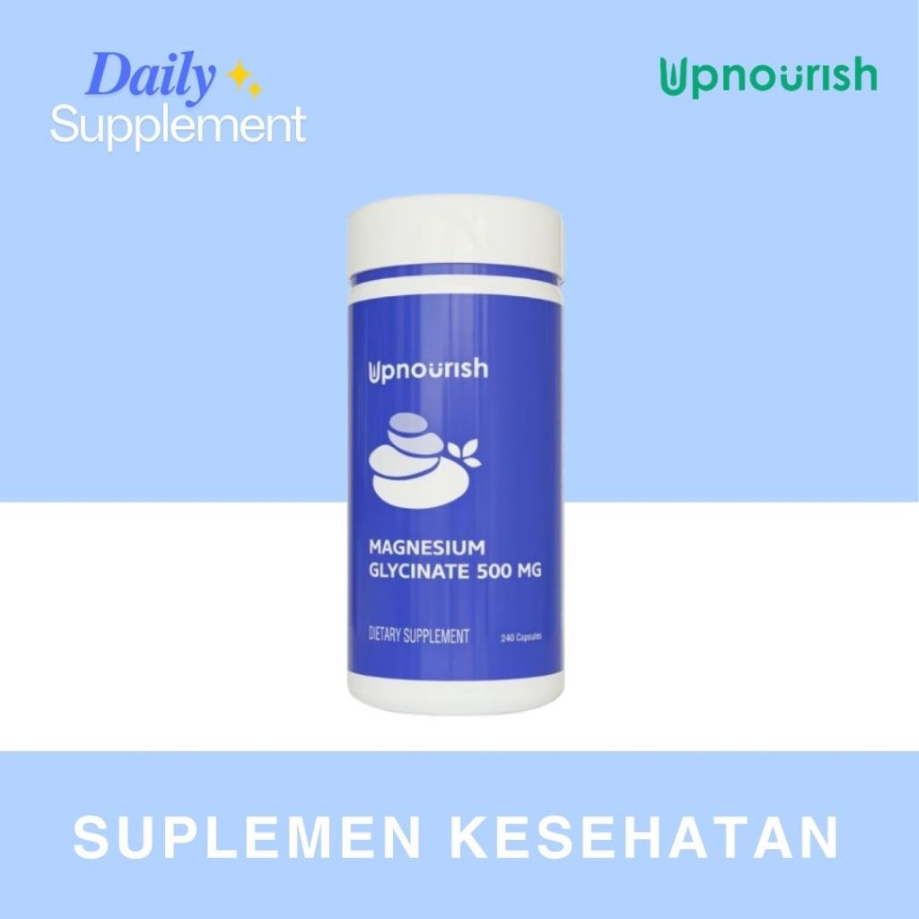 Upnourish Magnesium Glycinate 500 mg - 240 Capsules
