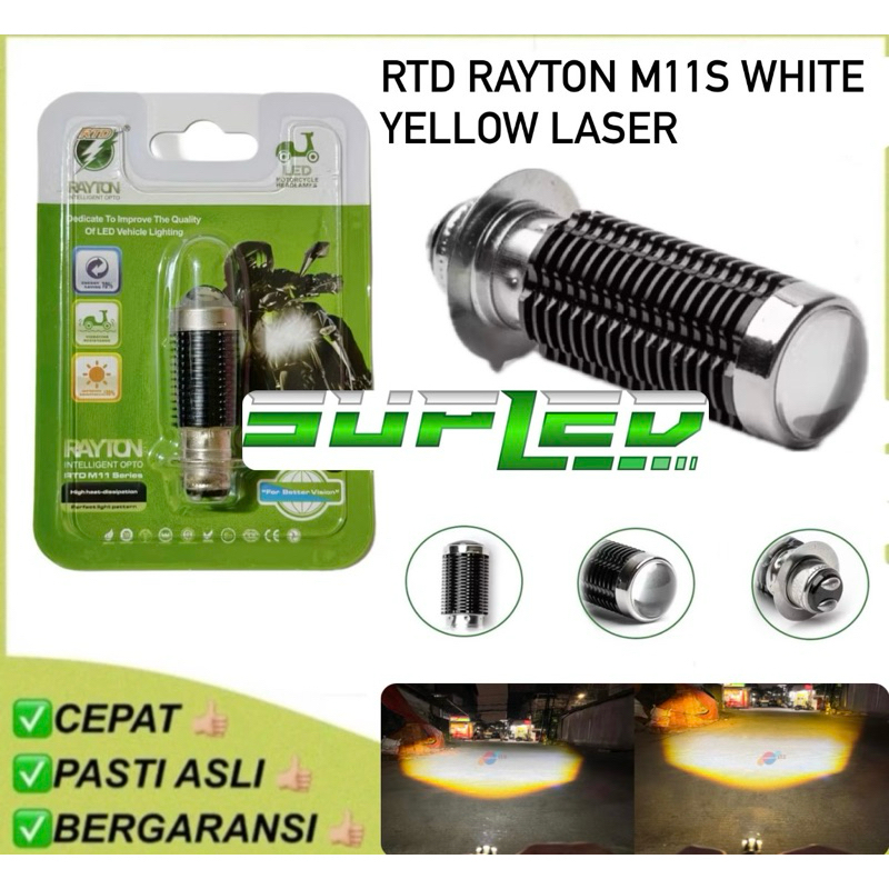 Fer LAMPU UTAMA MOTOR RTD RAYTON M11S PUTIH KUNING