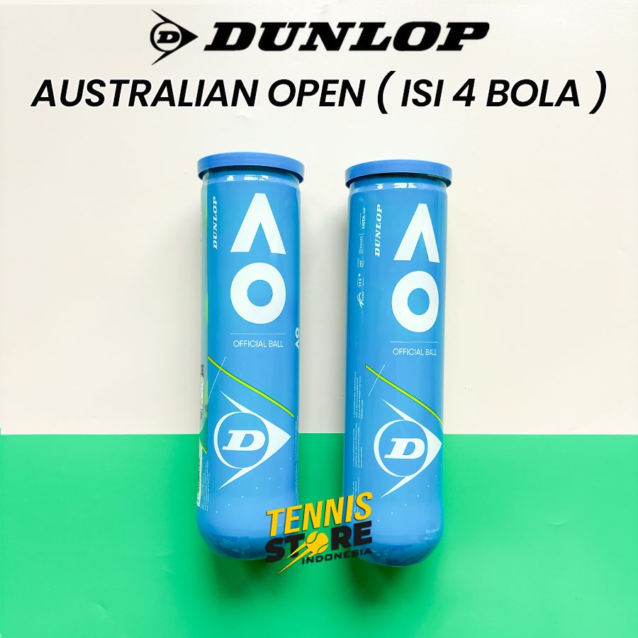 Bola Tenis Dunlop Australian Open AO isi 4 / Tennis Dunlop