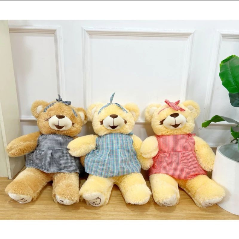 Boneka beruang baju lucu