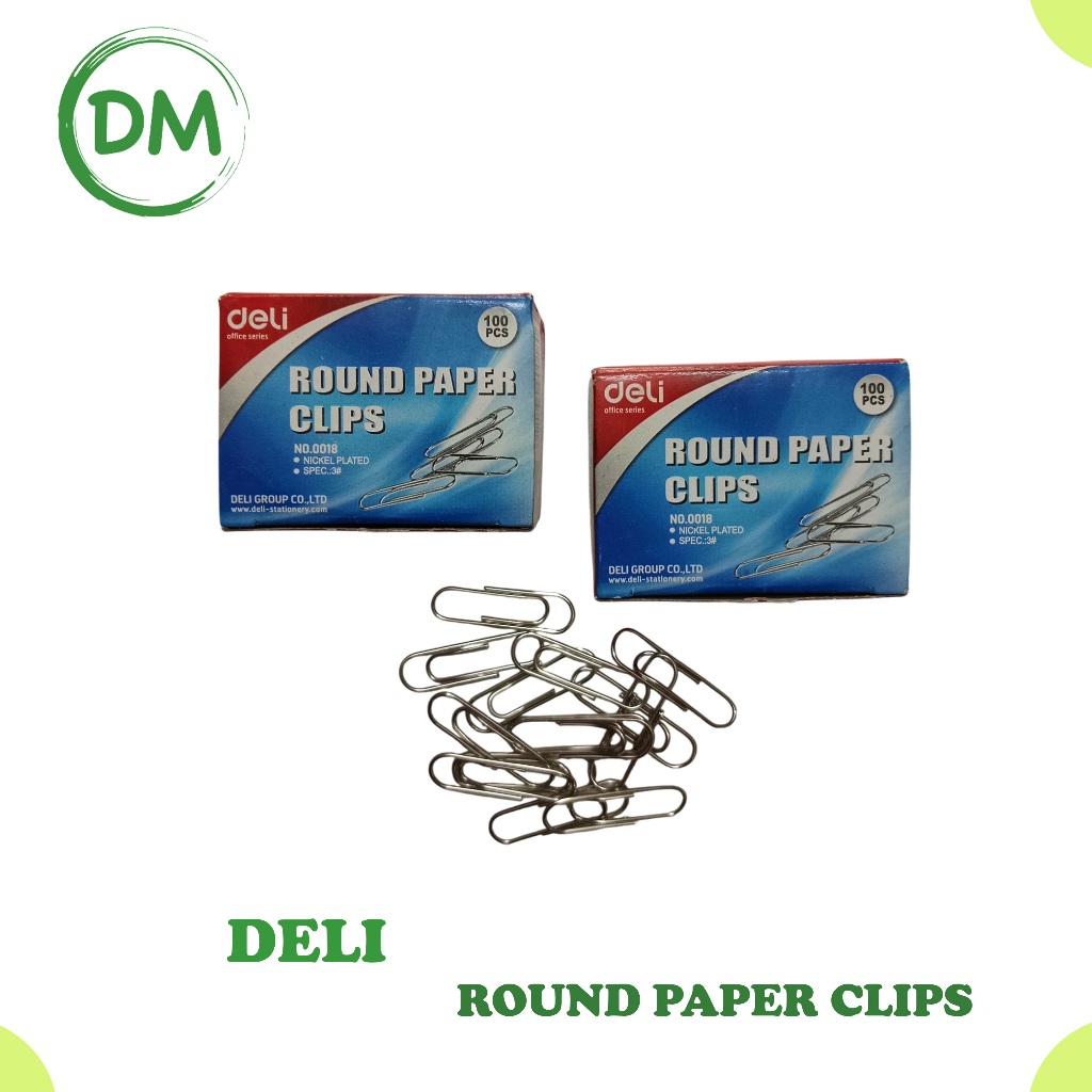 

DM- Klip kertas/DELI E0018 Paper Clip (100/Tube)