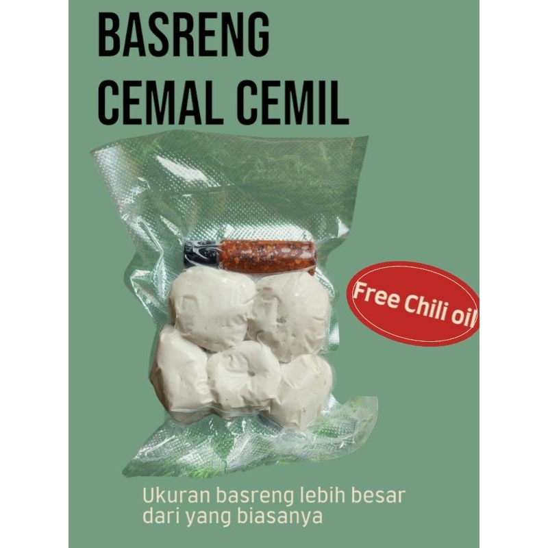 

Basreng mentah Chili oil jumbo isi 5 / baso goreng khas bandung