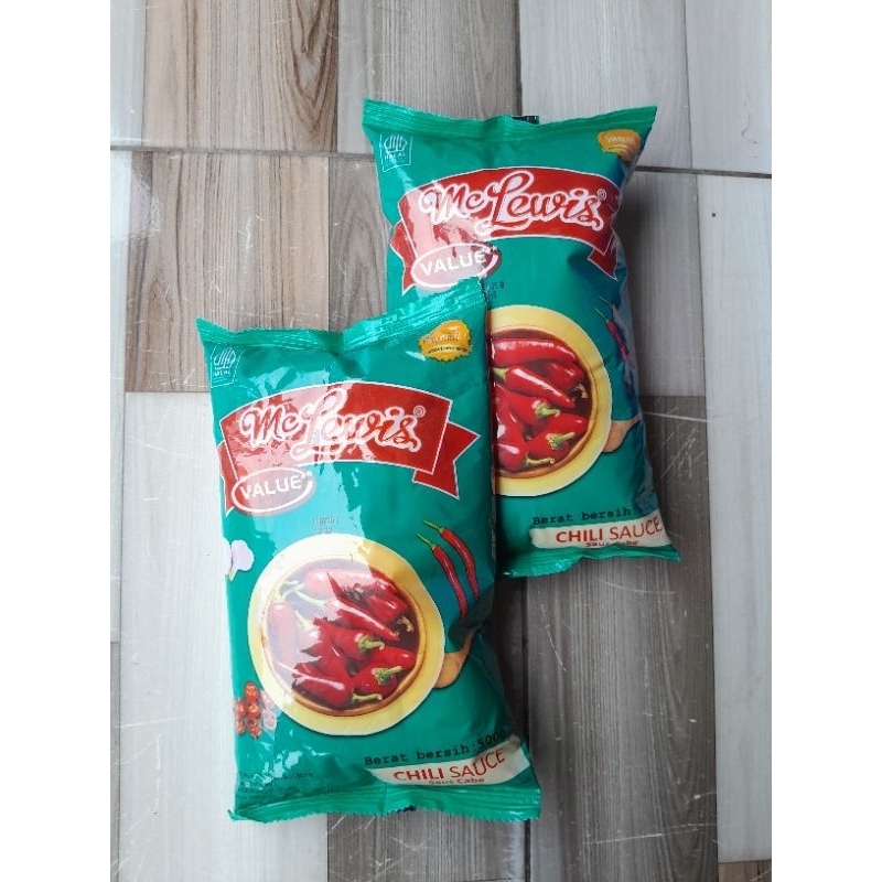 

MC lewis saus Chili 500gr / saus cabe / saus praktis / MC lewis