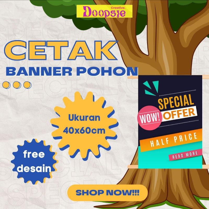 BANNER POHON, BANNER RONTEG, SPANDUK MMT PINGGIR JALAN, BANNER CALEG
