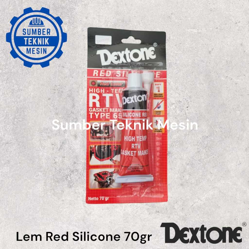 

Lem Red Silicone / Lem Silikon Merah Dextone 70gr