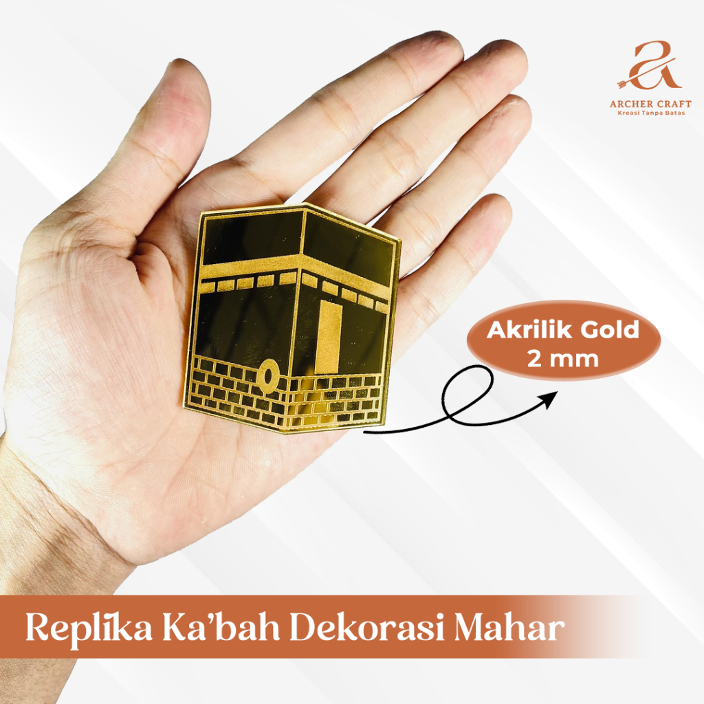 REPLIKA KA'BAH HIASAN MAHAR SESRAHAN AKRILIK MIRROR