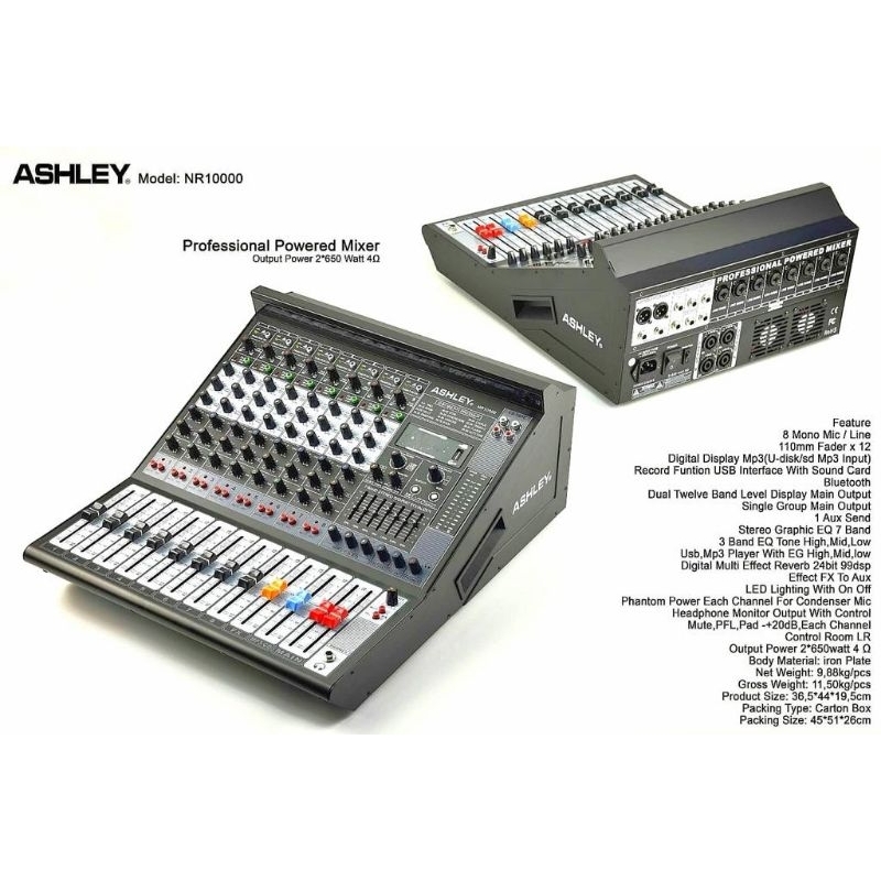 ashley power mixer NR10000