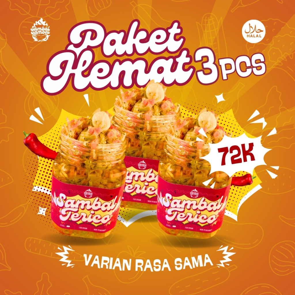 

Sambal Sambal - Sambal Teri Olahan Sambal Pedas Gurih Siap Makan, Banyak Varian Rasa