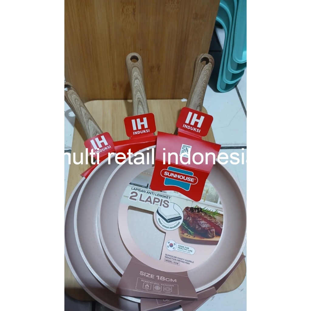 SUNHOUSE FRYPAN WAJAN PENGGORENGAN INDUKSI FRY PAN