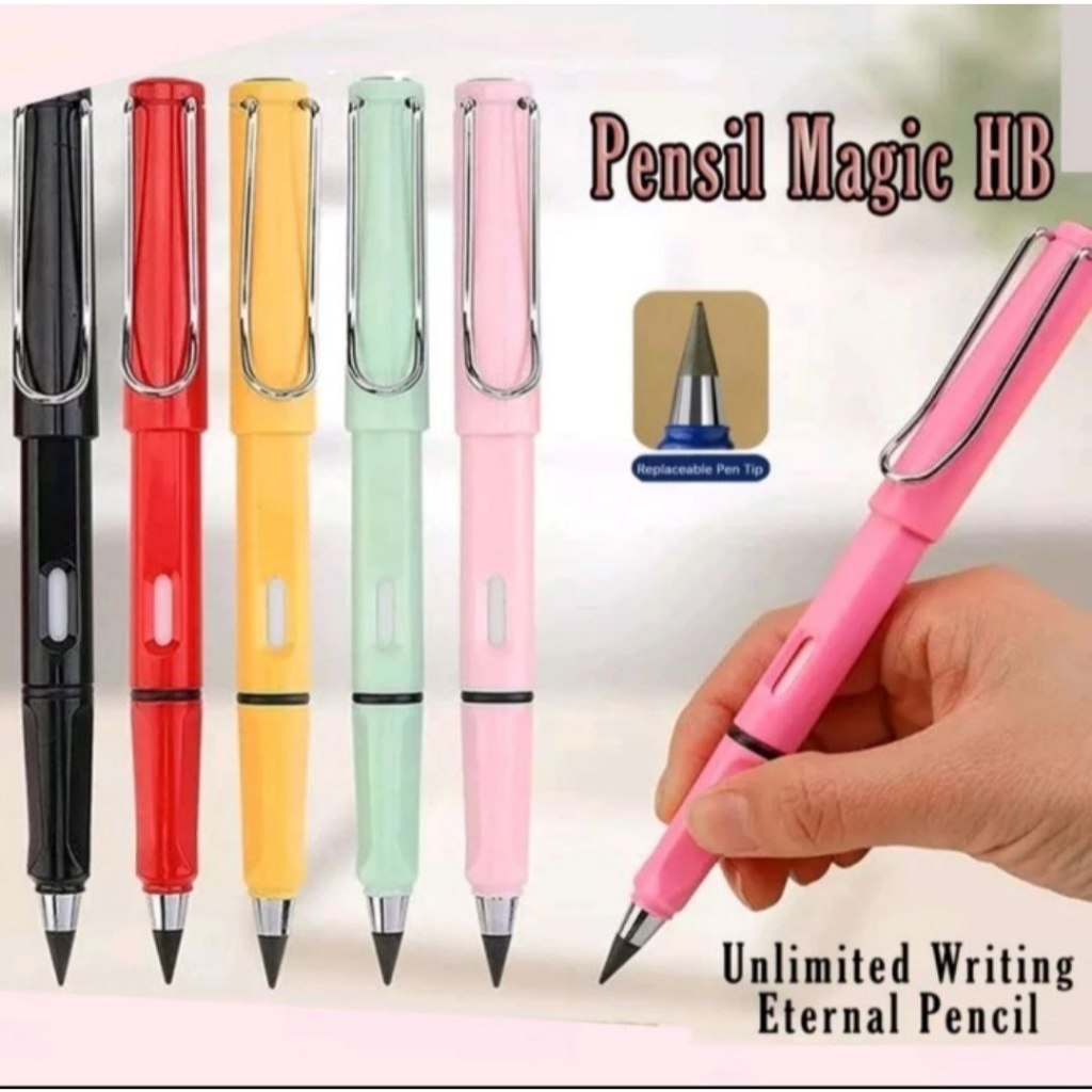 

PENSIL/REFILL PENCIL 1 Pcs Isi Ulang / Pensil Magic HB VARIAN WARNA - KUNING