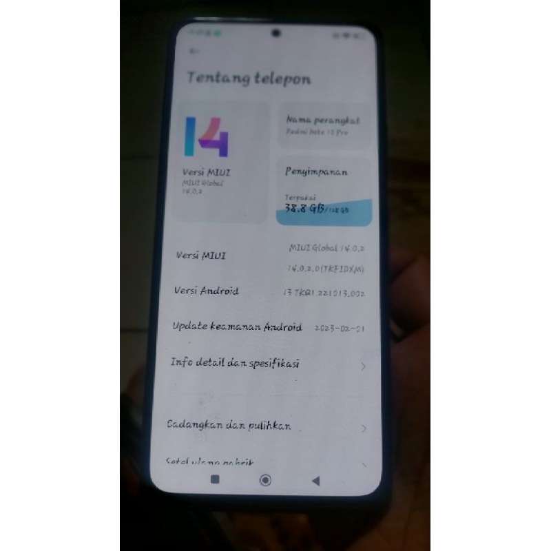 LCD REDMI NOTE 10 PRO ORI COPOTAN