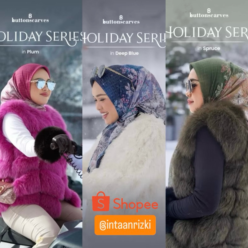 [NEW] Split Payment Baca Deskripsi Hanya DP Chat Penjual Original Buttonscarves Holiday Series Squar