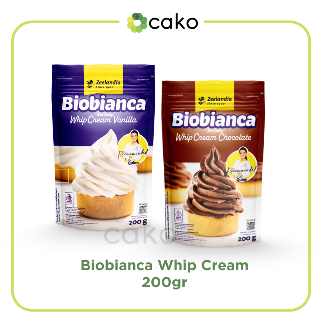 

Bio Bianca Zeelandia Whip Cream 200gr / Vanilla, Coklat