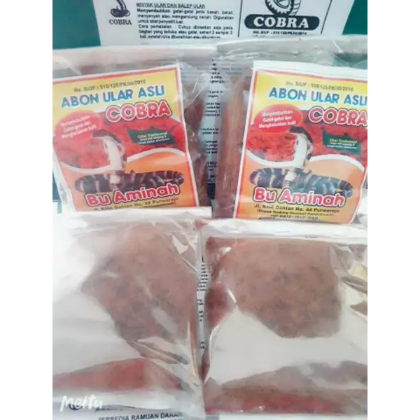 

Abon Ular Cobra Obat Gatal 200gram Obat Gatal Kulit Akibat Jamur Kadas Exim