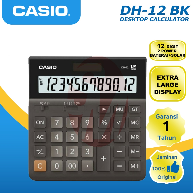 

KALKULATOR CASIO DH 12 BK/WH