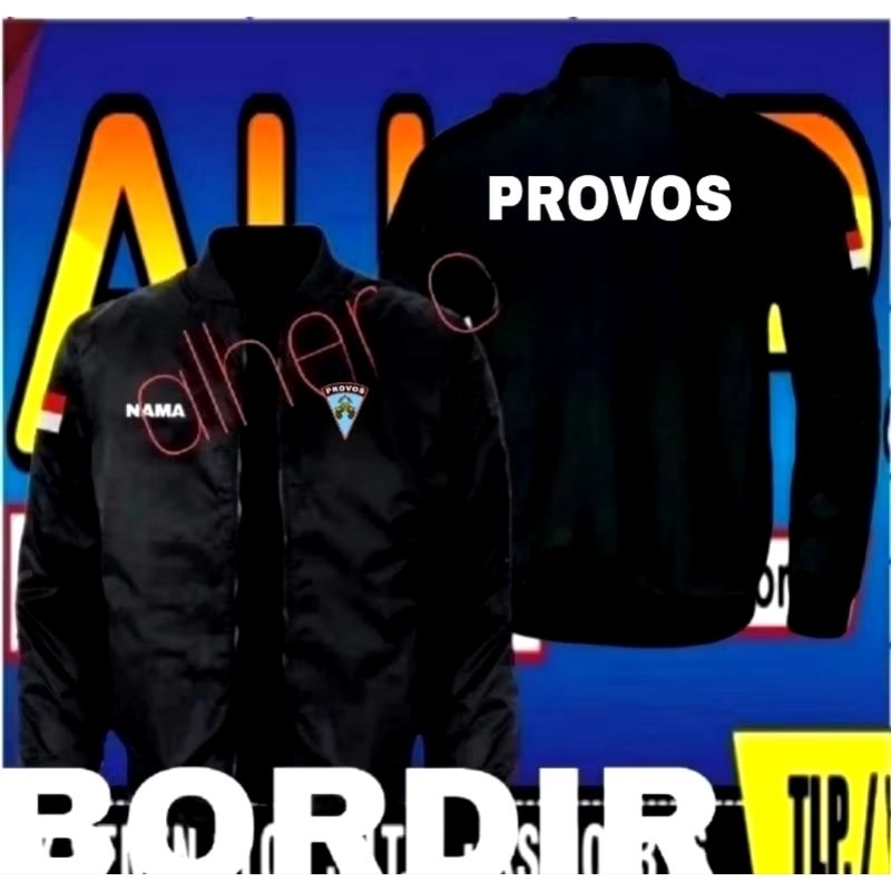 Jaket bordir PROVOS jaket bomber PROVOS jaket PROVOS jaket kerja PROVOS jaket seragam PROVOS