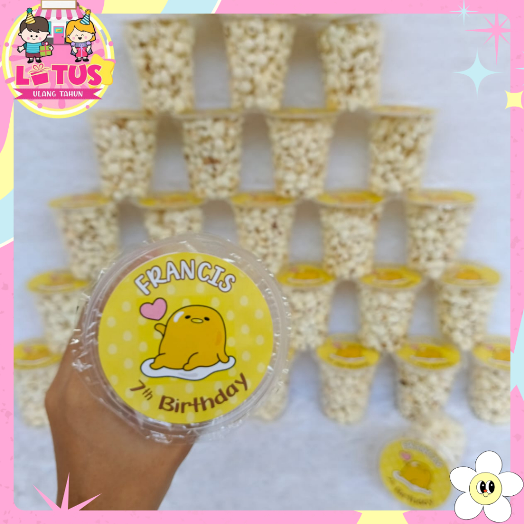 

Popcorn Cup / Popcorn Ulang Tahun / Popcorn Khitan / Popcorn Custom