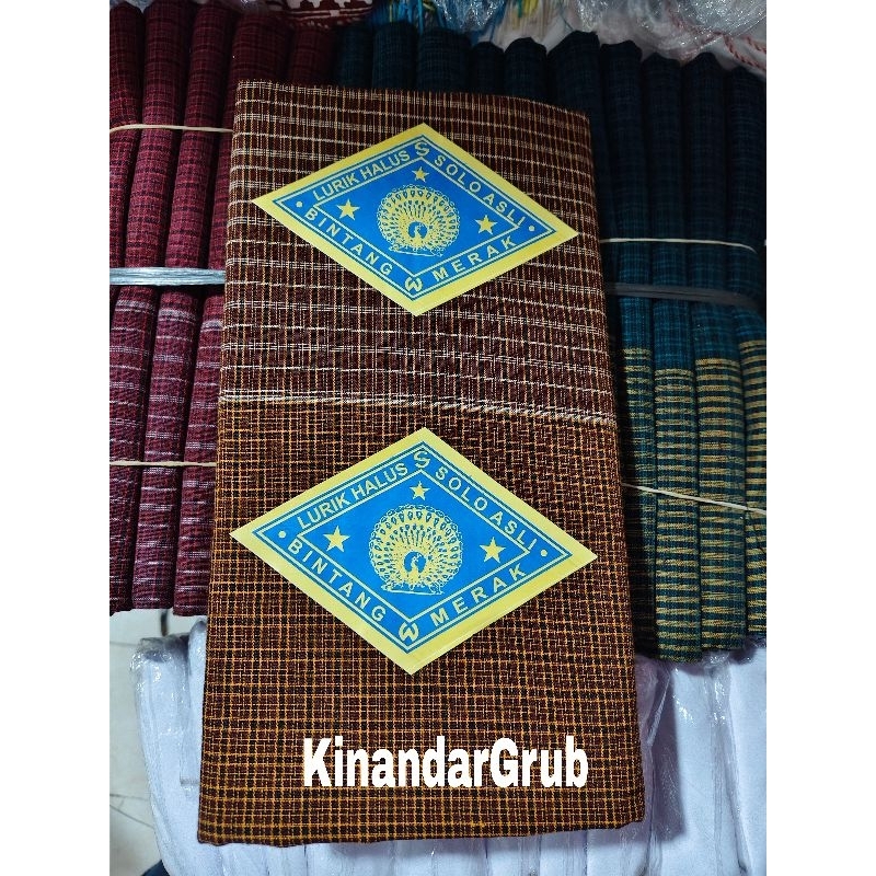 Kain Jarik Lurik Kuning Alusan / Jarik Merak