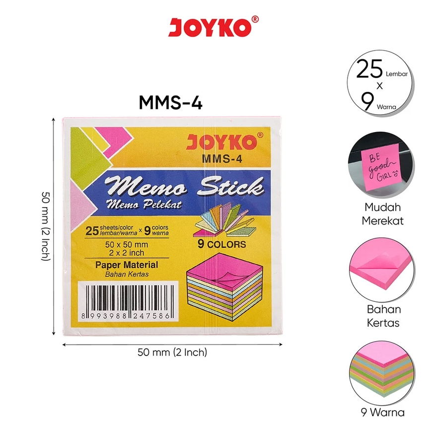 

POST IT / MEMO STICK MMS-4