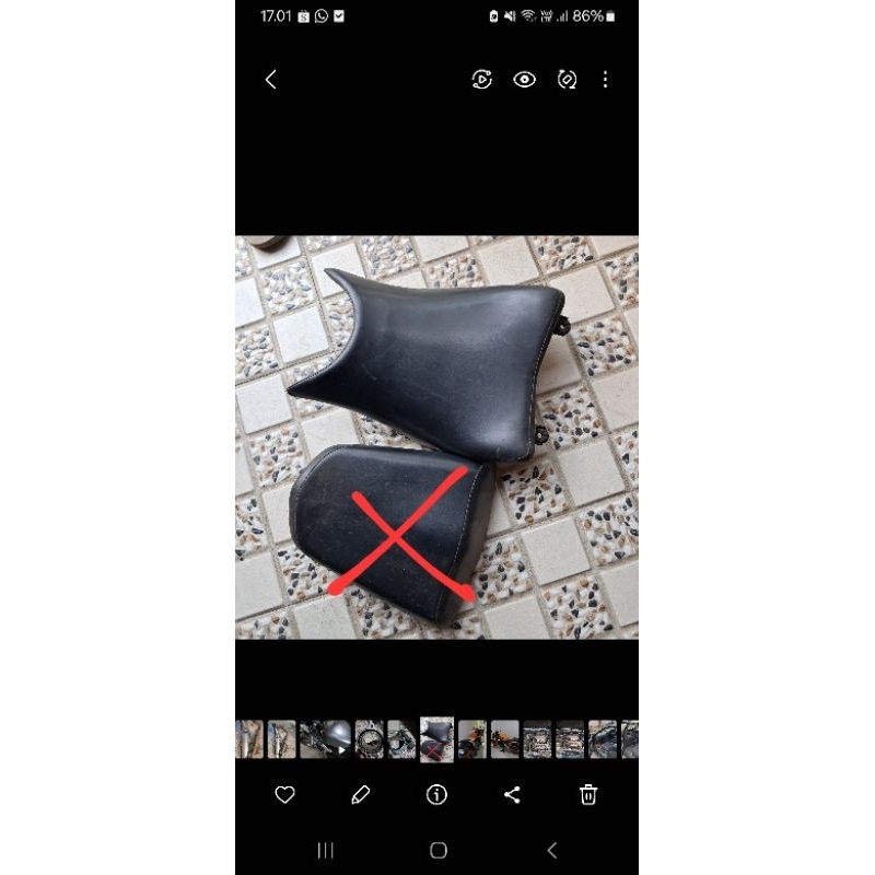 Jok depan CBR250R CBU