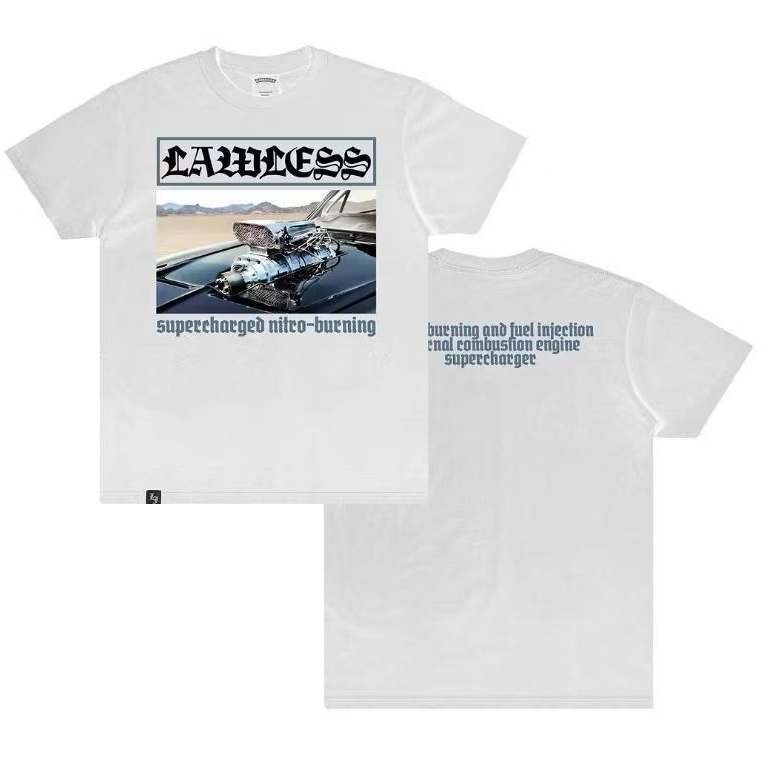 ASLI Kaos Tshirt LAWLESS JAKARTA - SUPERCHARGED | Lawless Jakarta Official Merchandise