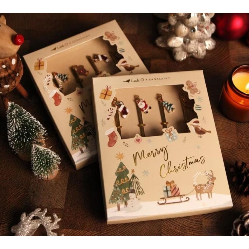 

Christmas Spoon Gift Set model Liontin Gold/kado natal/tukar kado budget 50.000-100.000 /cod pekanbaru riau/gift exchange