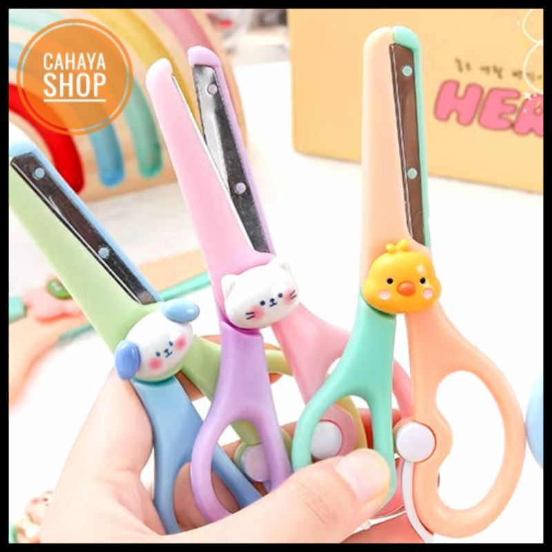 

⭐CS 331⭐ GUNTING PORTABEL MINI SCISSORS GUNTING LUCU MOTIF KARAKTER