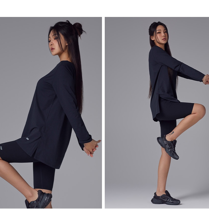 [Minnetica] STL Fresh Light Air Overfit Longsleeve / Atasan Lengan Panjang STL