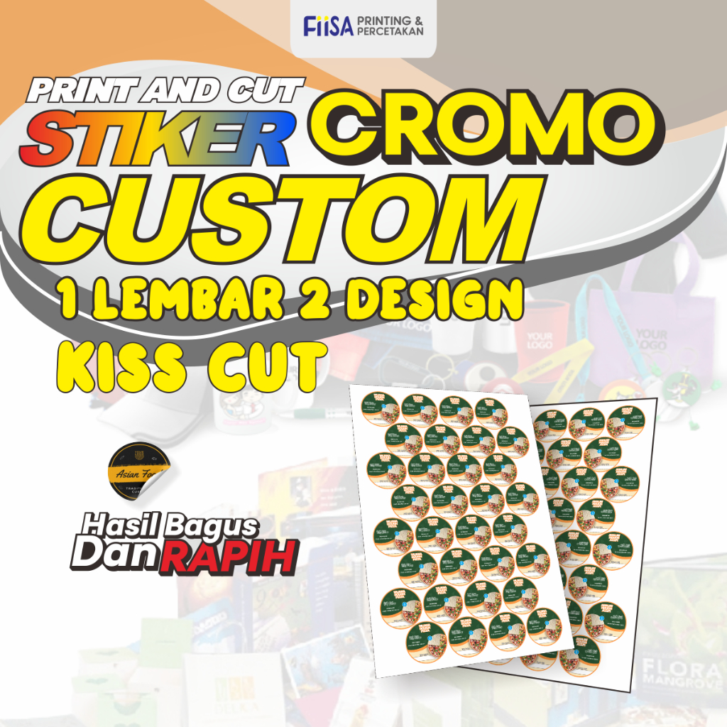 

Print Stiker | Cetak Stiker | Cromo | A3+ | Kiss Cut