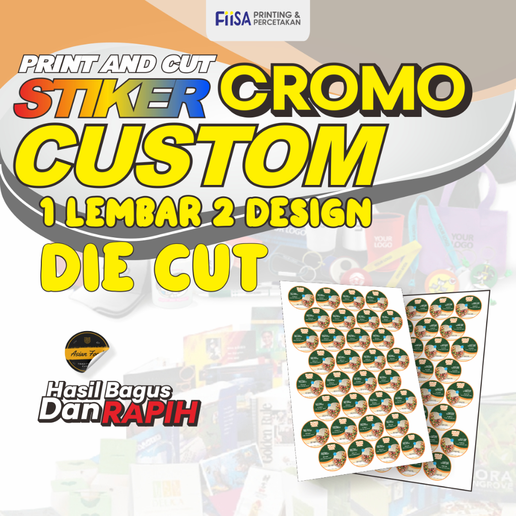 

Print Stiker | Cetak Stiker | Cromo | A3+ | Die Cut