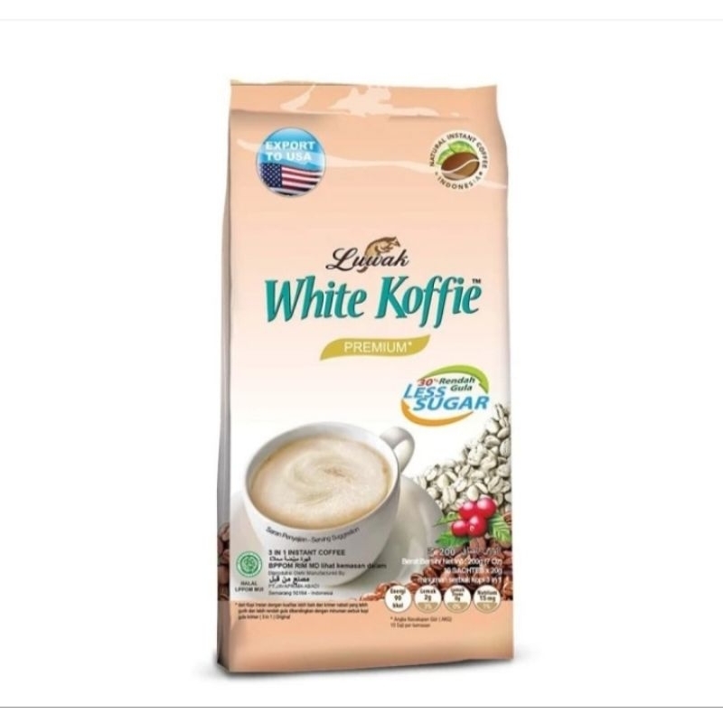 

kopi Luwak White Coffee Less Sugar