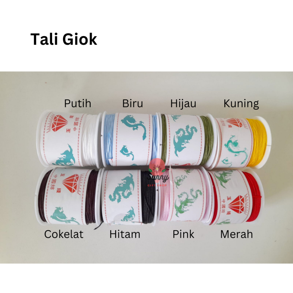 

Tali Giok Cina / Tali Kur Shambala Super Kuat Bahan Membuat Gelang Dan Kalung
