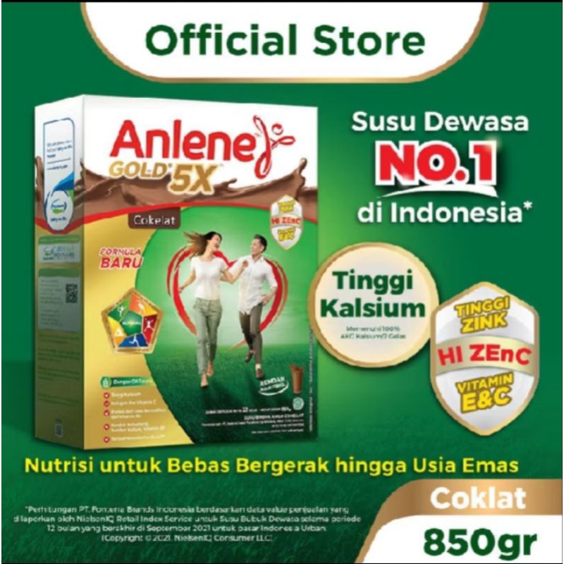 

Anlene Gold 5× Susu Bubuk Dewasa 850gr