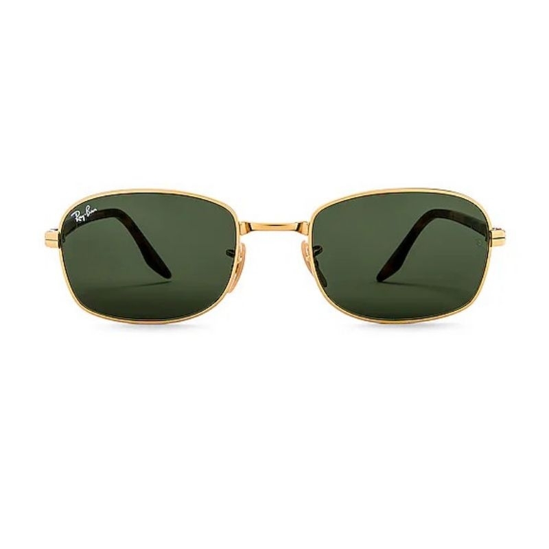 Ray-Ban Rectangle in Arista, Yellow Havana Vintage, & Green