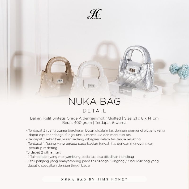 JIMS HONEY - NUKA BAG - TAS SELEMPANG WANITA