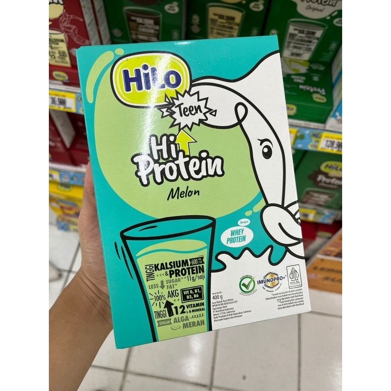 

Hilo Teen Melon 400gr Tinggi Protein Susu Remaja 12-20tahun 100% Vit D