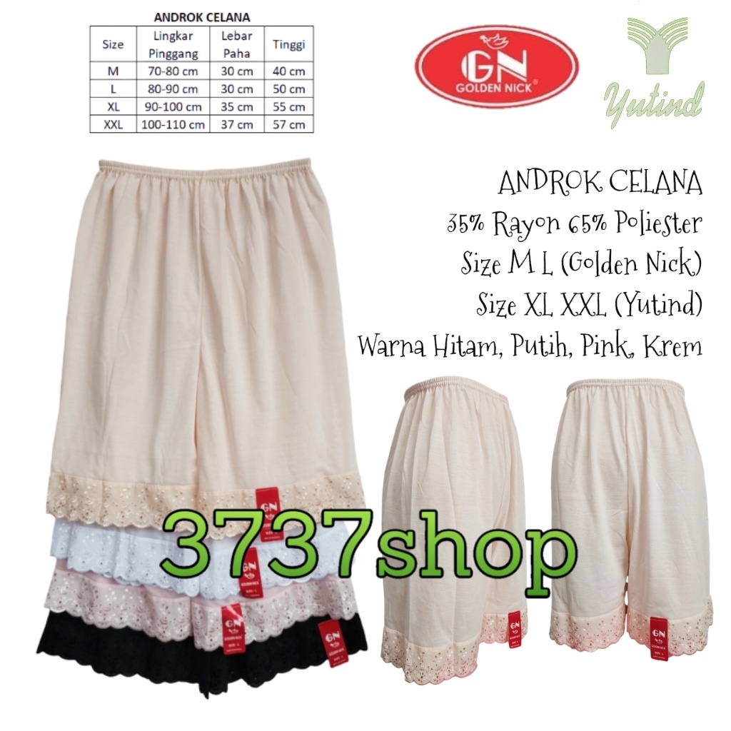 GOLDEN NICK YUTIND  ANDROK PENDEK DALAMAN CELANA WANITA UNDER ROK